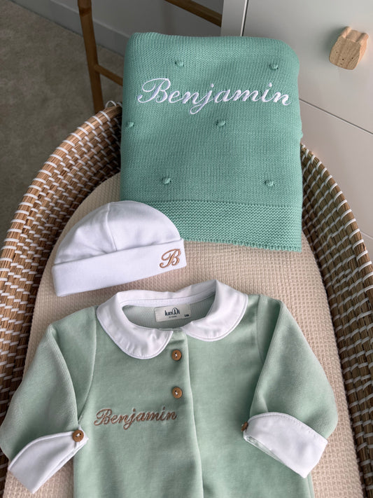 Babygrow veludo com gola