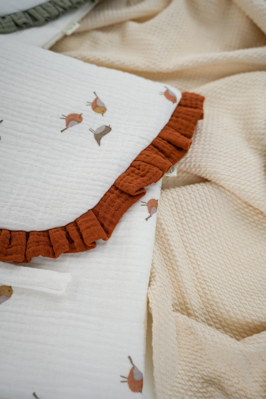 Saco primeira roupinha com folho