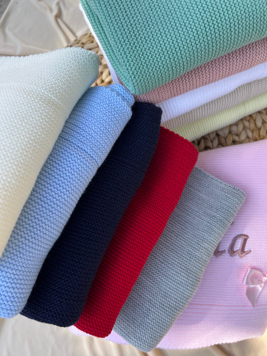 Manta com laço personalizada