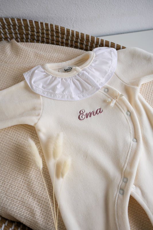 Babygrow Veludo Com Laço