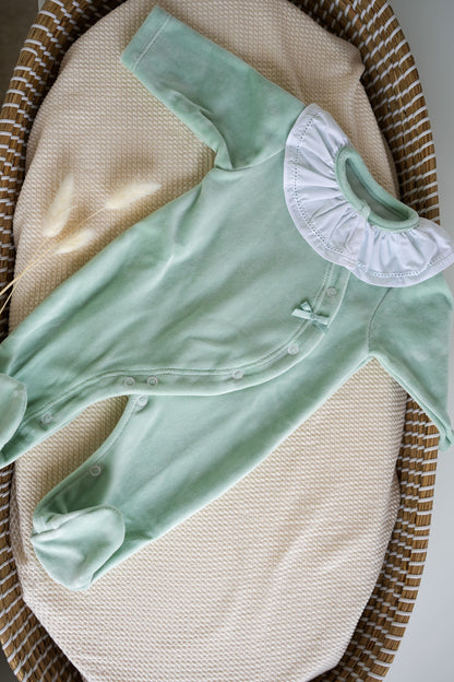 Babygrow Veludo Com Laço