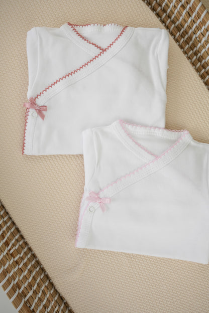 Conjunto interior body e calça com laço