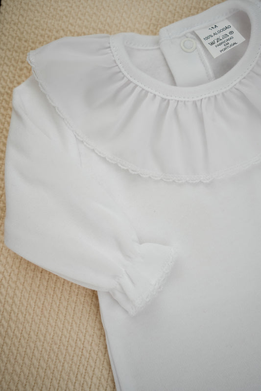 Body com Gola de Folho