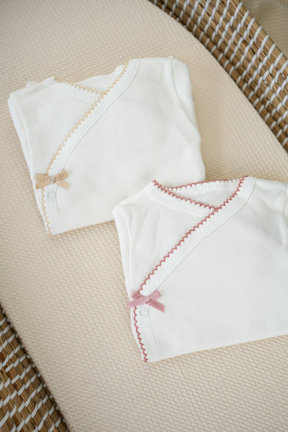 Conjunto interior body e calça com laço