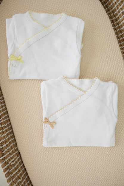 Conjunto interior body e calça com laço