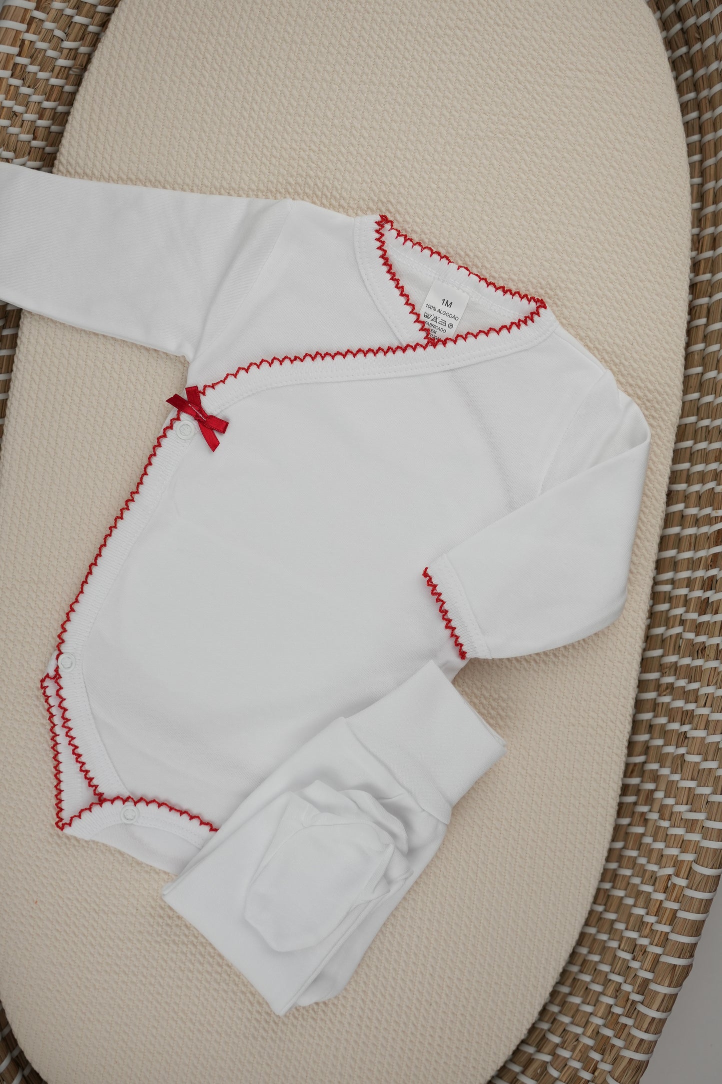Conjunto interior body e calça com laço
