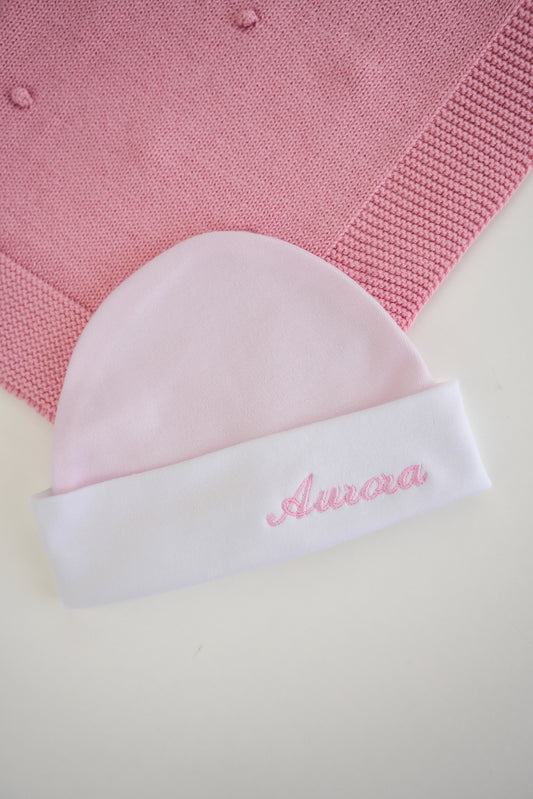 Gorro de algodão c/ faixa branca