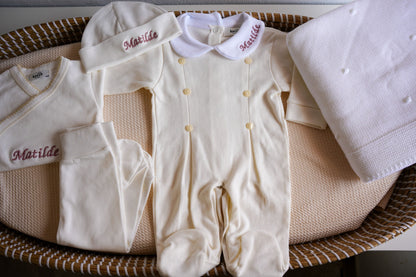 Conjunto Ternura bordado (5 peças)