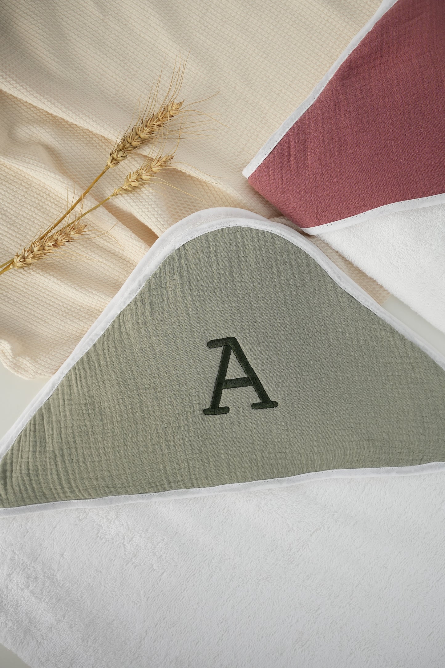 Toalha de Bebé com Capuz em Musselina